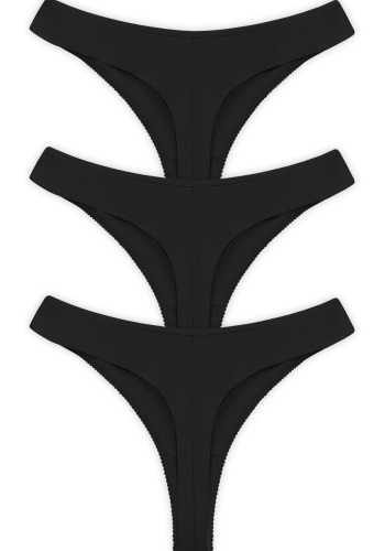 Basic Pamuklu Dantel Detaylı Kadın Tanga Külot CH6042