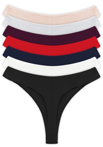 Basic Pamuklu Dantel Detaylı Kadın Tanga Külot CH6042