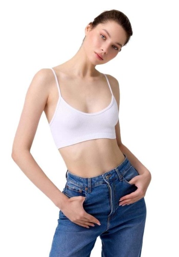 Kadın Seamless İp Askılı  Crop CH1088