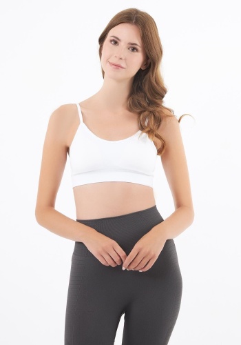İp Askılı Çıkarılabilir Kaplı Seamless Crop Atlet CH1091