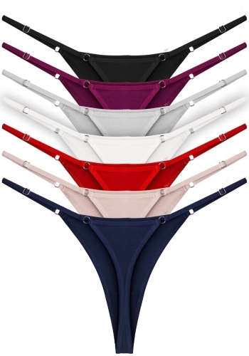 Pamuklu Beli Ayarlanır Kadın Tanga Külot CH6107