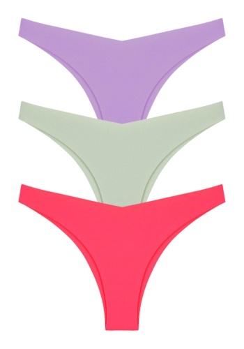 Klasik Basic Lazer Kesim Kadın Brezilya Külot CH6152