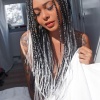 Iki Renk Ombreli Afrika Zenci Örgüsü Box Braid Sentetik Saç 60 cm 100 gr