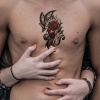 Geçici Büyük Boy Tribal Gül Dövme Tattoo