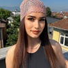 Pudra Pembe Renk Simli Fular