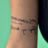 Geçici Atatürk İmza Mini Dövme Tattoo