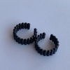 Siyah Renk Halka Ear Cuff (Çift)