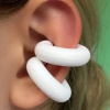 Beyaz Renk Ear Cuff Küpe (Çift)