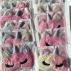 12li Karışık Renk Unicorn Figürlü Peluş Uyku Bandı Set