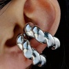Gümüş Renk Burgu Figürlü Ear Cuff (Çift)
