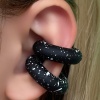 Siyah Renk Ear Cuff Küpe (Çift)