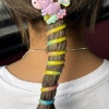 Mor Renk Unicorn Figürlü Yaylı Spiral Toka
