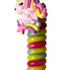 Pembe Renk Unicorn Figürlü Yaylı Spiral Toka