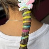 Mavi Renk Unicorn Figürlü Yaylı Spiral Toka