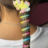 Sarı Renk Unicorn Figürlü Yaylı Spiral Toka