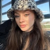 Leopar Desenli Peluş Şapka