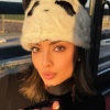 Siyah Ve Beyaz Renk Panda Figürlü Peluş Şapka