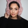 Koyu Pembe Renk Kedi Figürlü Peluş Kulaklık