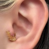 Altın Renk Cerrahi Çelik Halka Tragus/Kıkırdak Küpe/Piercing (Tek)