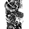 Geçici Karışık Figürlü Dövme Tattoo