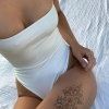 Geçici Çiçek Figürlü Dövme Tattoo