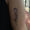 Geçici Gül Figürlü Mini Dövme Tattoo
