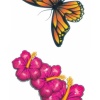 Geçici Kelebek Ve Çiçek Figürlü Mini Dövme Tattoo