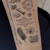 Geçici Karışık Figürlü Mini Dövme Tattoo