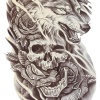 Geçici Kurt Figürlü Dövme Tattoo