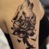 Geçici Kurt Figürlü Dövme Tattoo