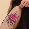 Geçici Çiçek Figürlü Dövme Tattoo