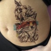 Geçici Tilki Figürlü Dövme Tattoo