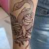 Geçici Yılan Figürlü Dövme Tattoo