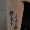 Geçici Gül Figürlü Mini Dövme Tattoo