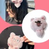 Pembe Renk Kedi Figürlü Yan Toka/ Broş