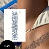 Kelebek Ve Çiçek Figürlü 12 Saat Sonra Kararan Geçici Dövme Tattoo