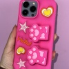 Pembe Renk Pati Figürlü 13 Pro Max Telefon Kılıfı