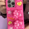 Pembe Renk Pati Figürlü 15 Pro Max Telefon Kılıfı
