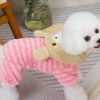 Pembe Renk Ayıcık Figürlü Peluş XXL Köpek Tulum