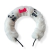 Beyaz Renk Panda Figürlü Peluş Taç
