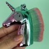 Karışık Renk Unicorn Figürlü Allık/Makyaj Fırçası