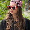 Pembe Renk Simli Fular