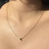 Altın Renk Ay Figürlü Kolye