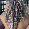 Karışık Renk Leopar Figürlü Otomat Toka