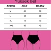 Taffy Kadın Pembe Yüksek Bel Külot Pamuklu Likralı 5li Paket