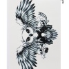 Geçici Baykuş Dövme Tattoo