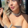 Gümüş Renk Taşlı Küpe/Kolye/Bileklik VİP Set