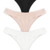 Basic Pamuklu Dantel Detaylı Kadın Tanga Külot CH6042