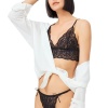 Dantelli Transparan Balensiz Kadın Sütyen Takımı CH1803