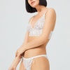 Dantelli Transparan Balensiz Kadın Sütyen Takımı CH1803